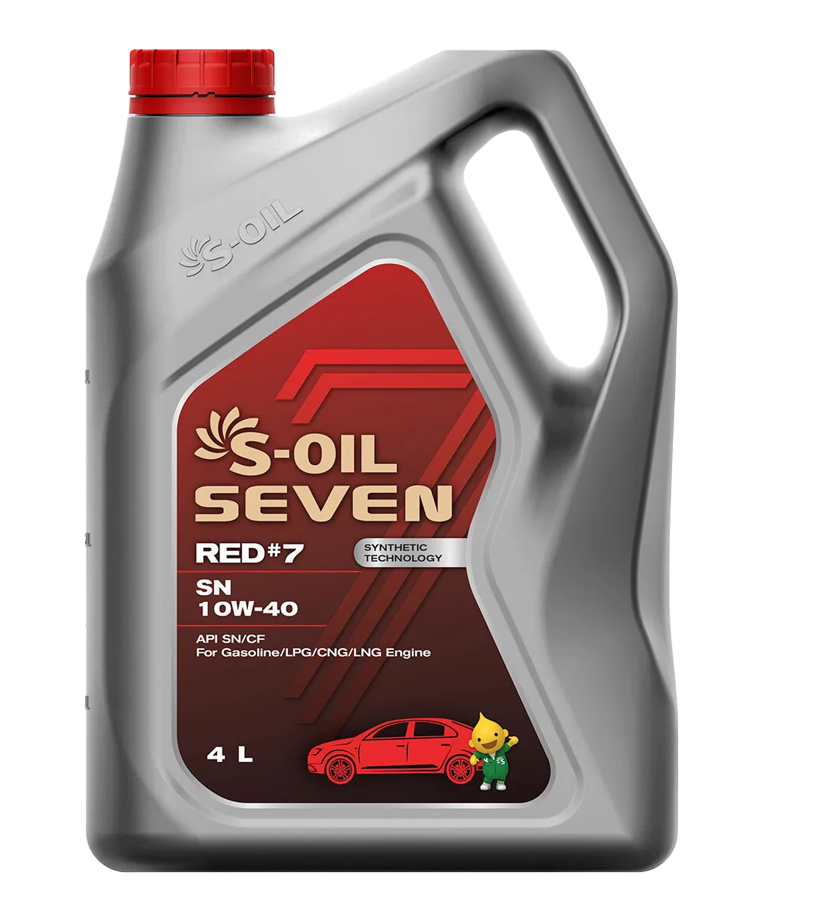 Моторное масло S-OIL SEVEN RED 10W-40, 4л
